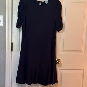 Stylish Blue Short Sleeve Dress